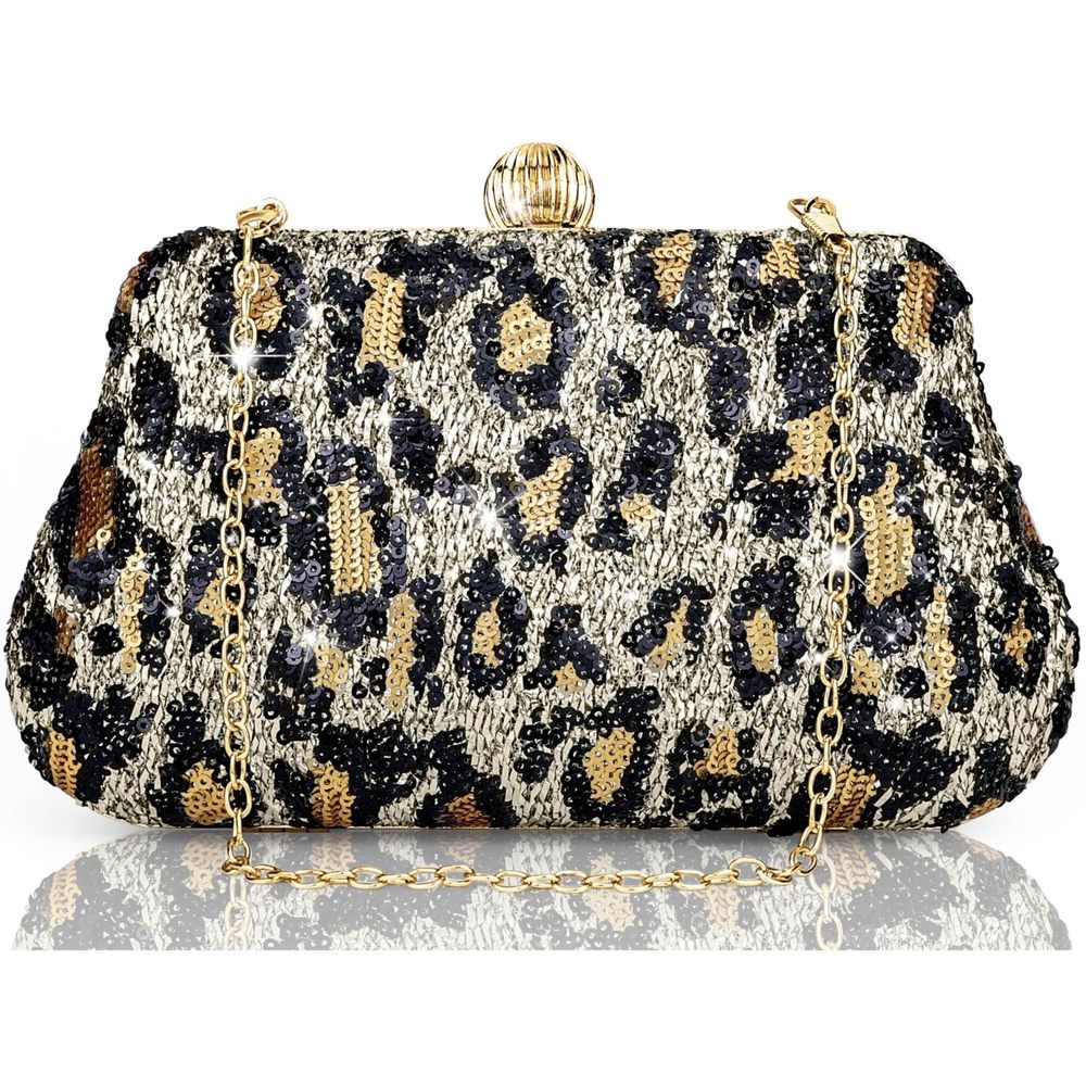 Animal Print Clutch Purses Gold Leopard Print Purse Small Cheetah O_O